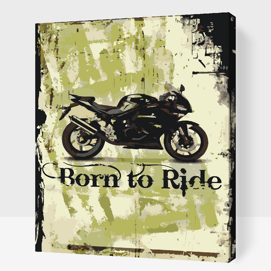 Paint by number - Født til at ride