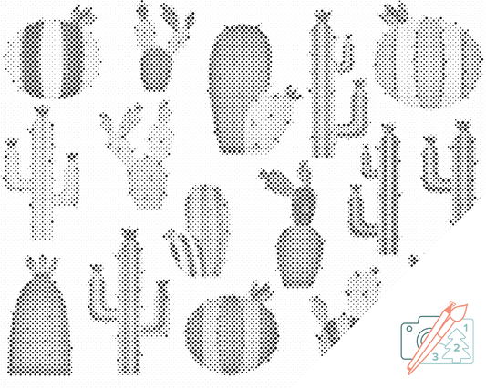 Dotting - Kaktusbaggrund