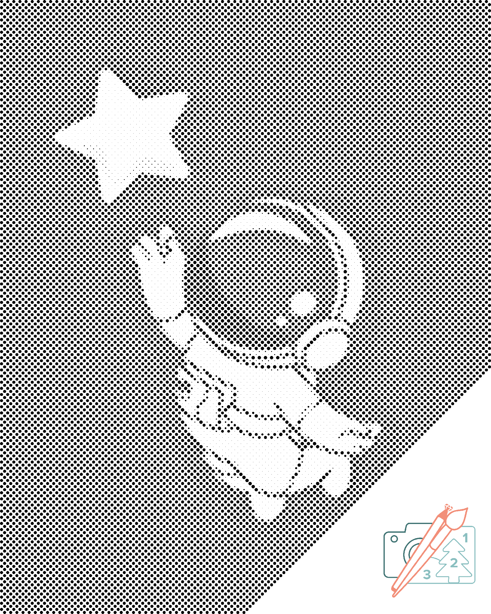 Dotting - Astronaut inden for rækkevidde af en stjerne