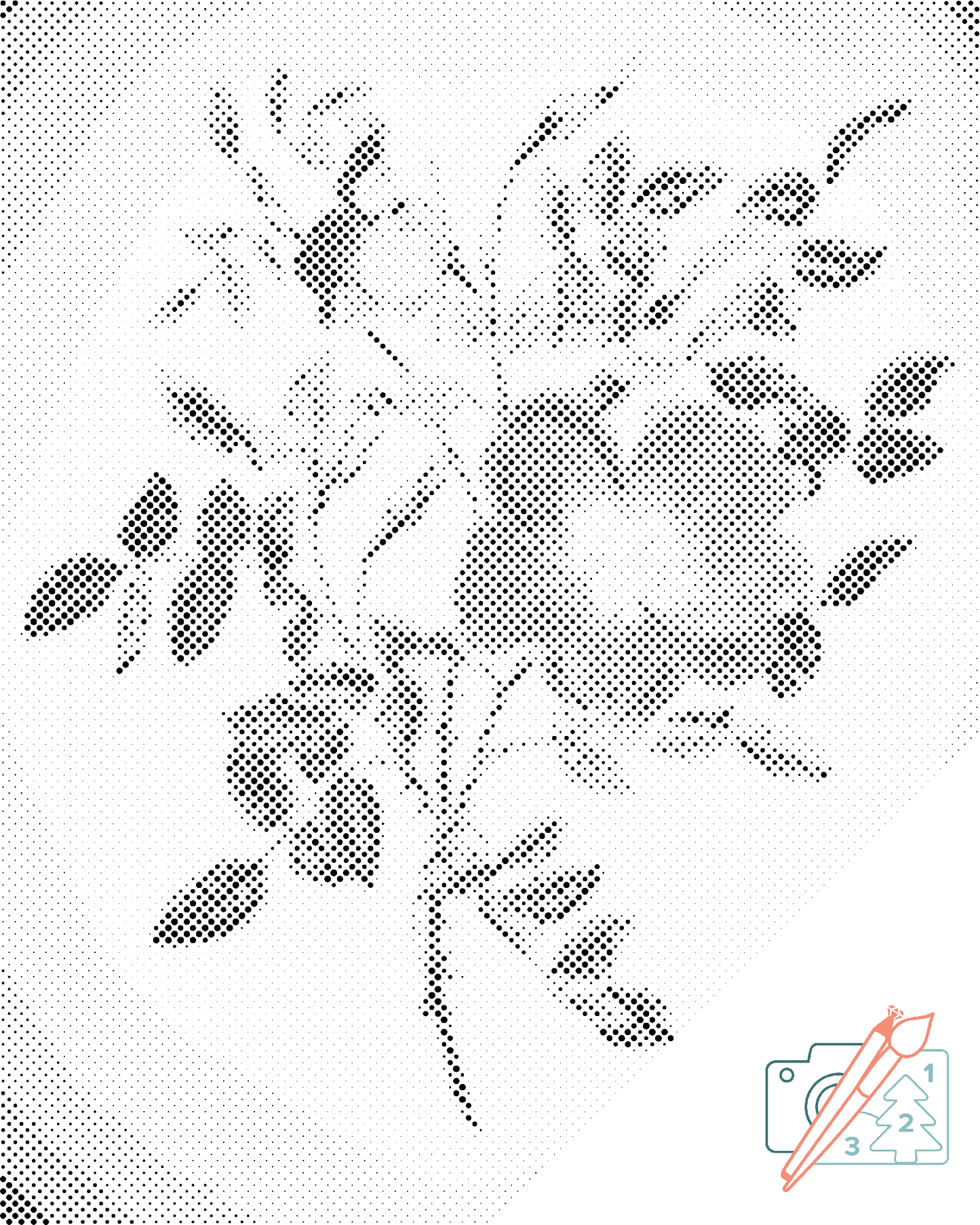 Dotting - Vintage Flowers VI