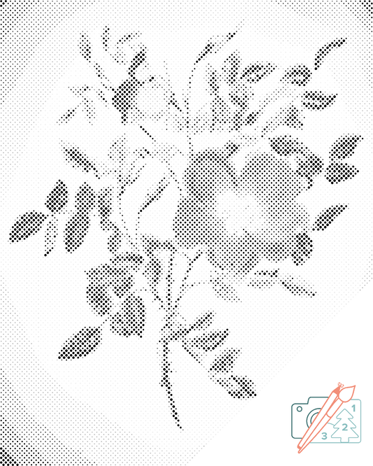 Dotting - Vintage Flowers VI