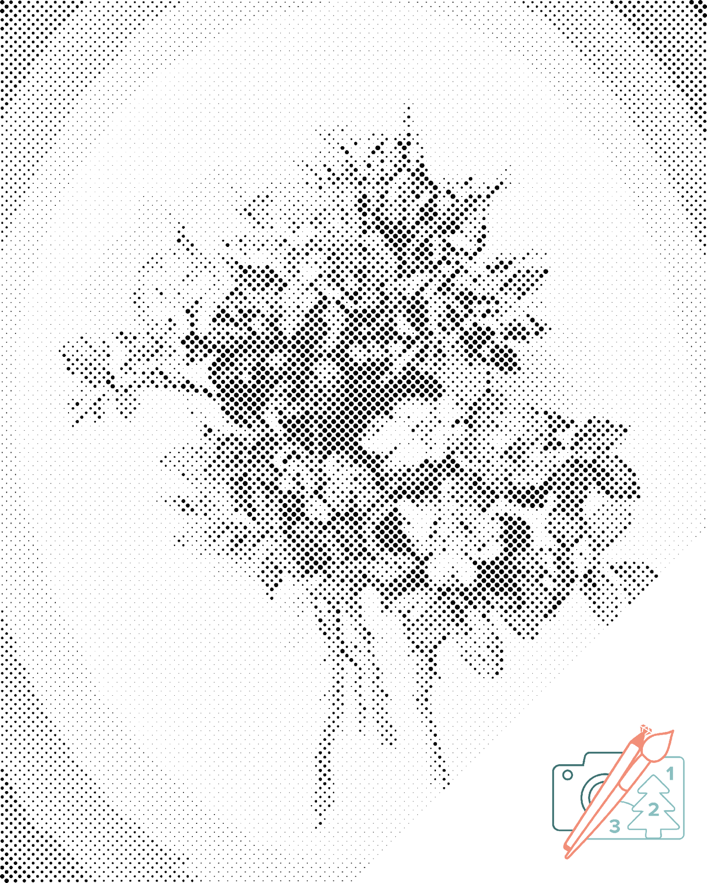 Dotting - Vintage Flowers VII