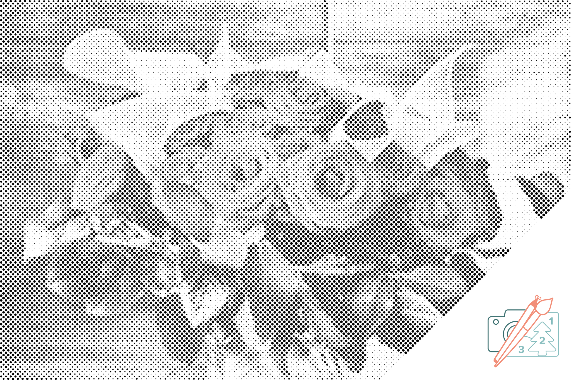 Dotting - Buket røde roser