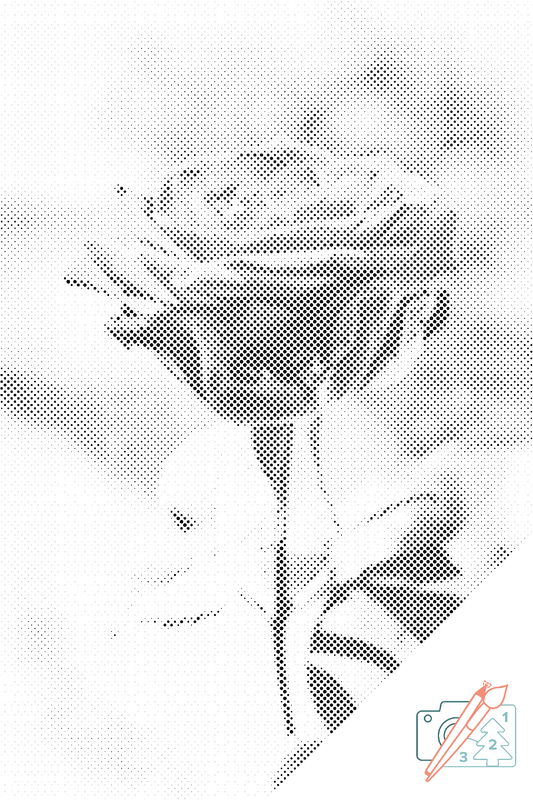 Dotting - Blomstrende Rose