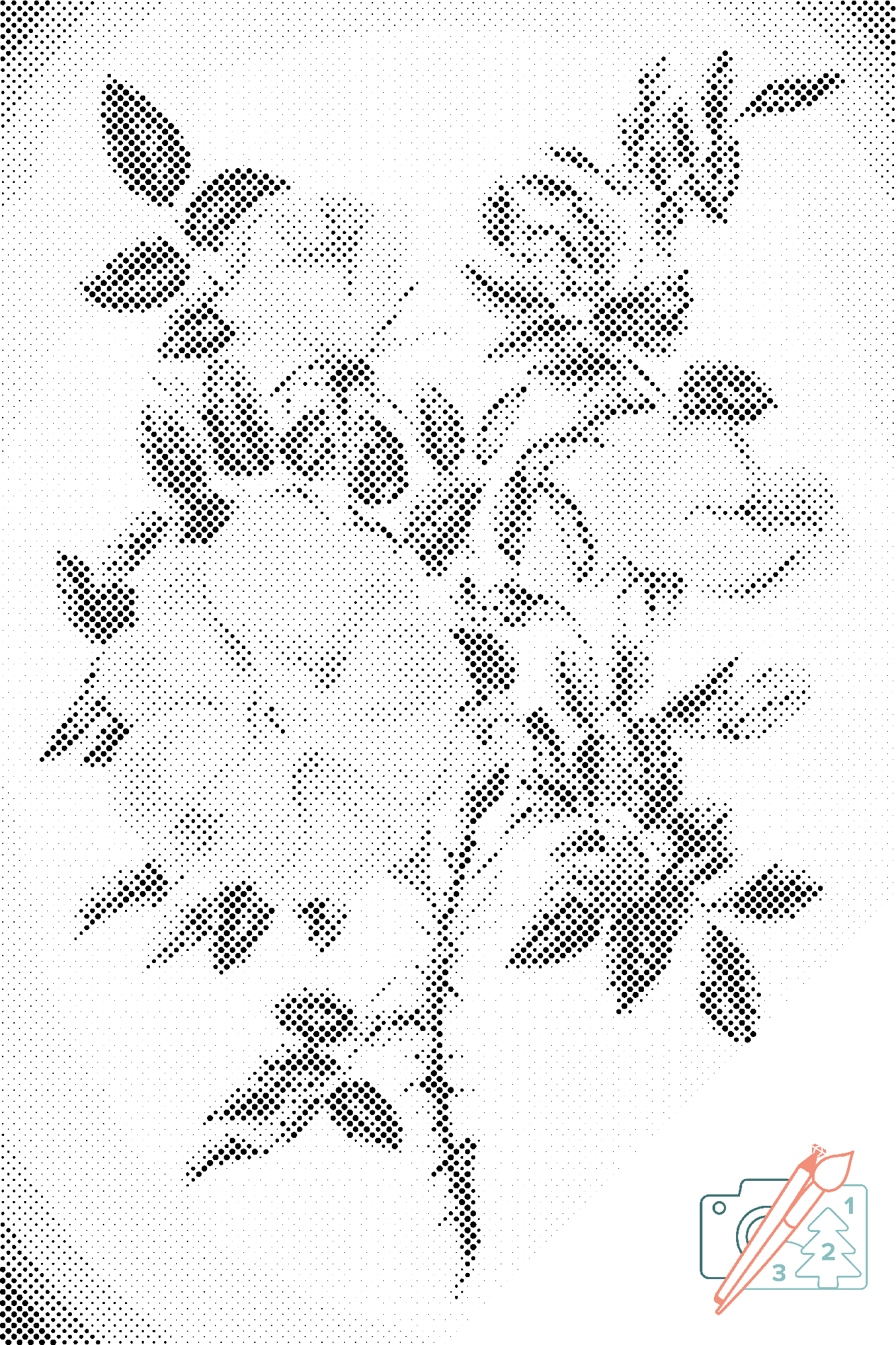 Dotting - Vintage Flowers III