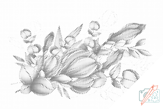 Dotting - Lilla blomster