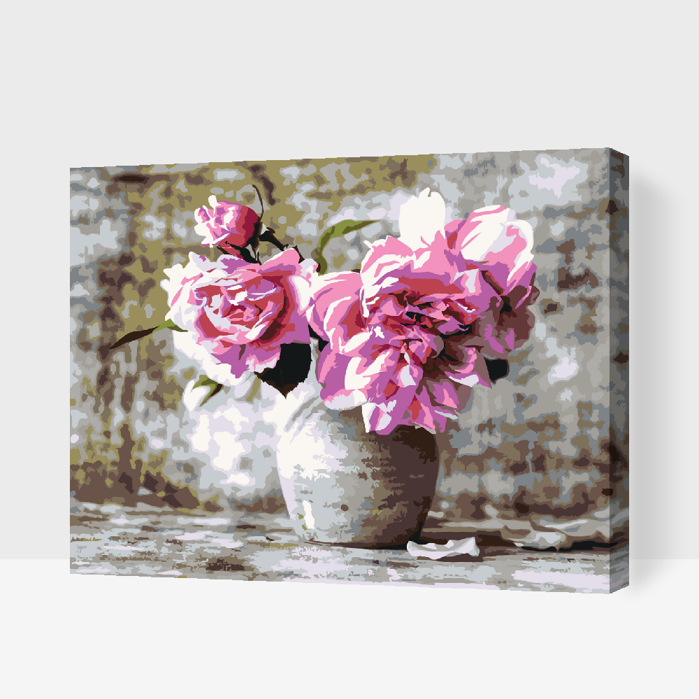 Paint by number - Pink Roses