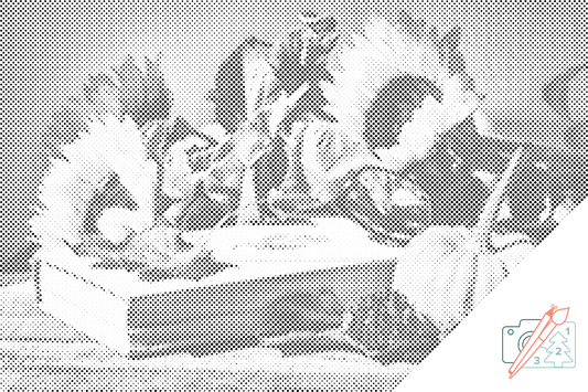 Dotting - Græskar og solsikker