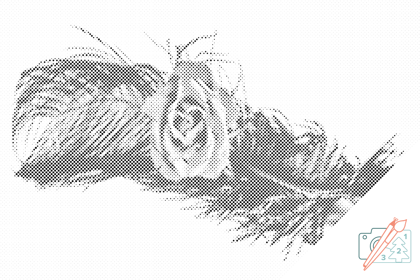 Dotting - Rose i en fjer