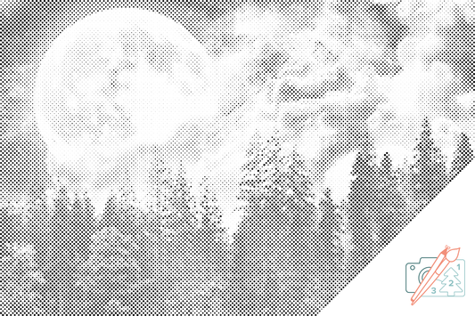 Dotting - Fuldmåne over skoven