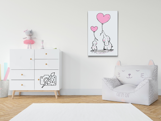 Paint by number - Små elefanter