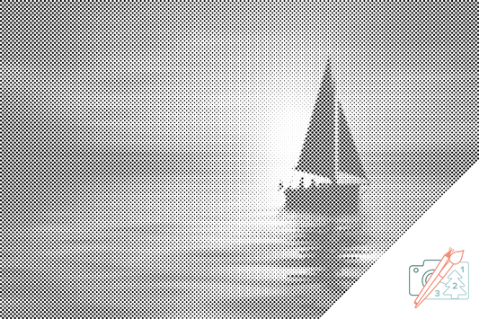 Dotting - Båd ved solnedgang
