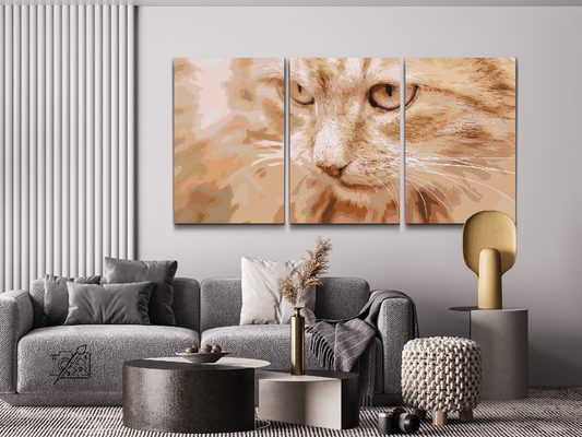 Paint by number - Jagtkat (sæt af 3)