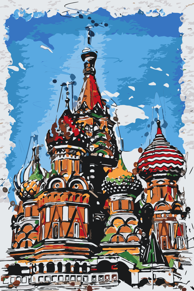 Paint by number - Sankt Basils Katedral