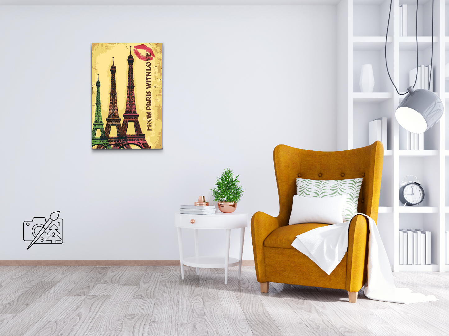 Paint by number - Postkort fra Paris