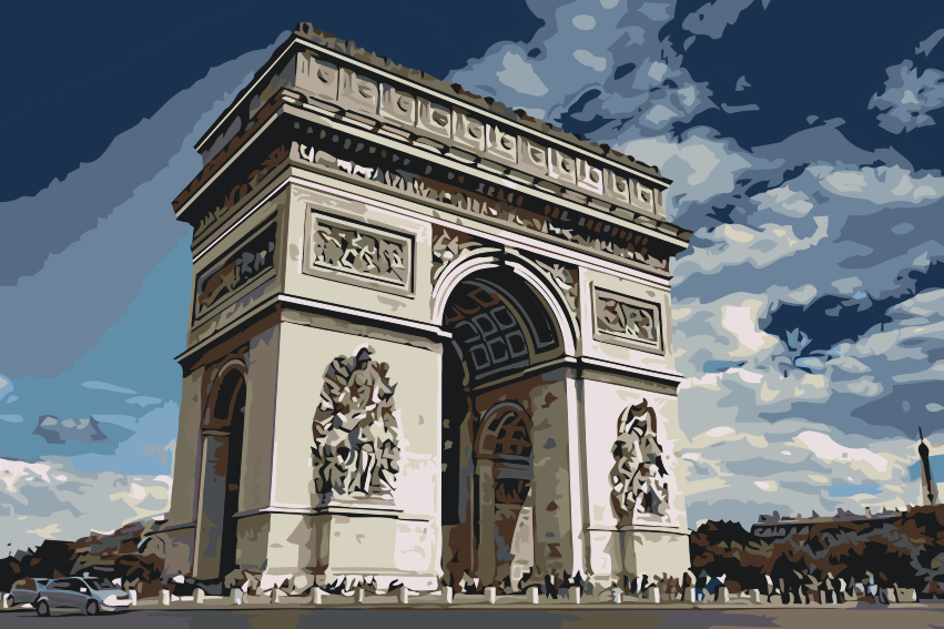 Paint by number - Triumfbuen