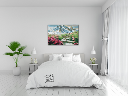 Paint by number - Bjergsti