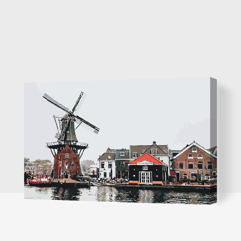 Paint by number - Vindmølle