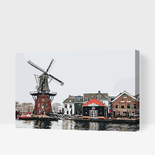 Paint by number - Vindmølle