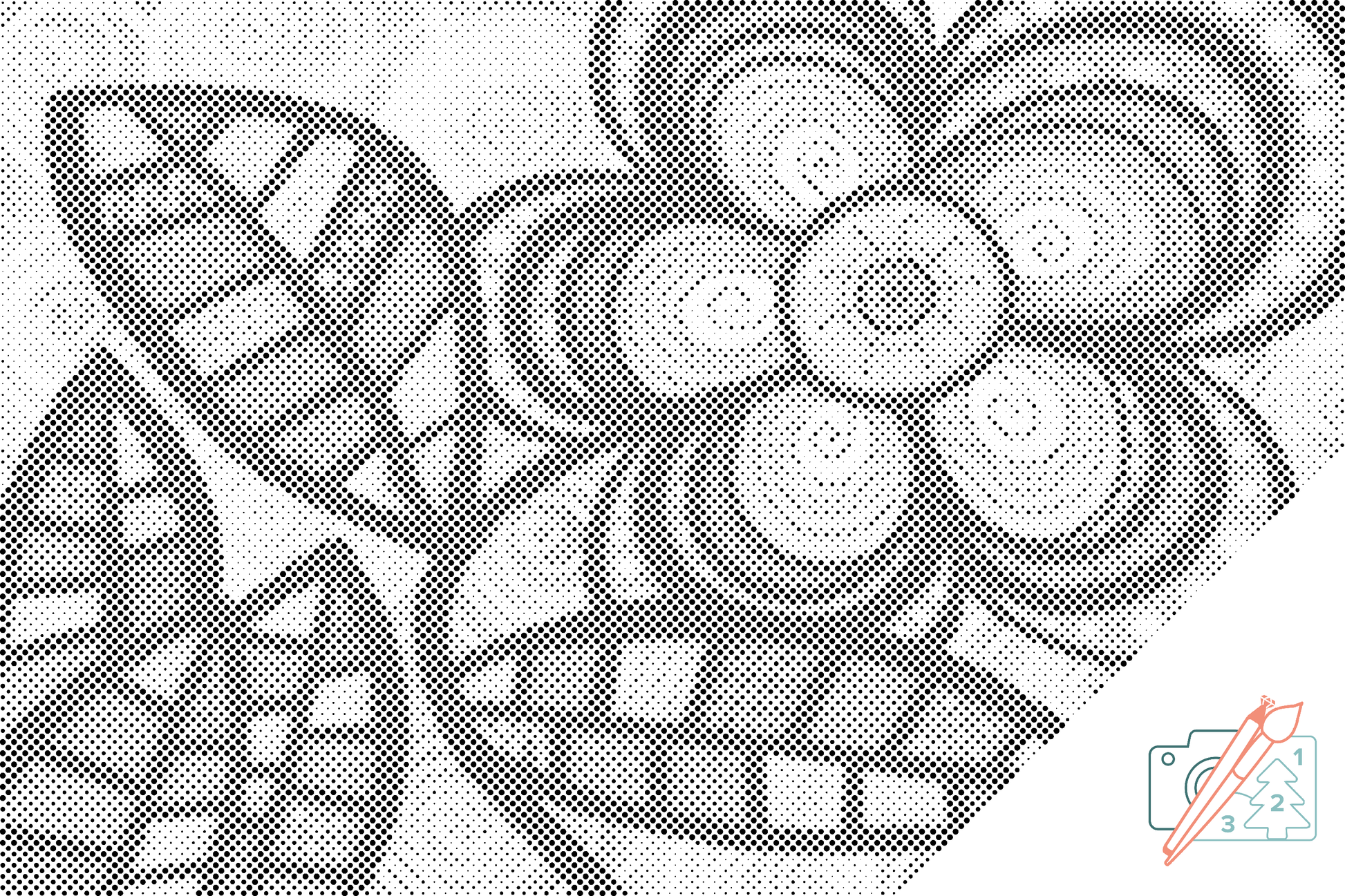 Dotting - Farverige blomster