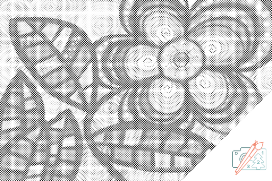 Dotting - Farverige blomster