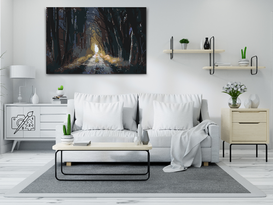 Paint by number - Mørk Skov