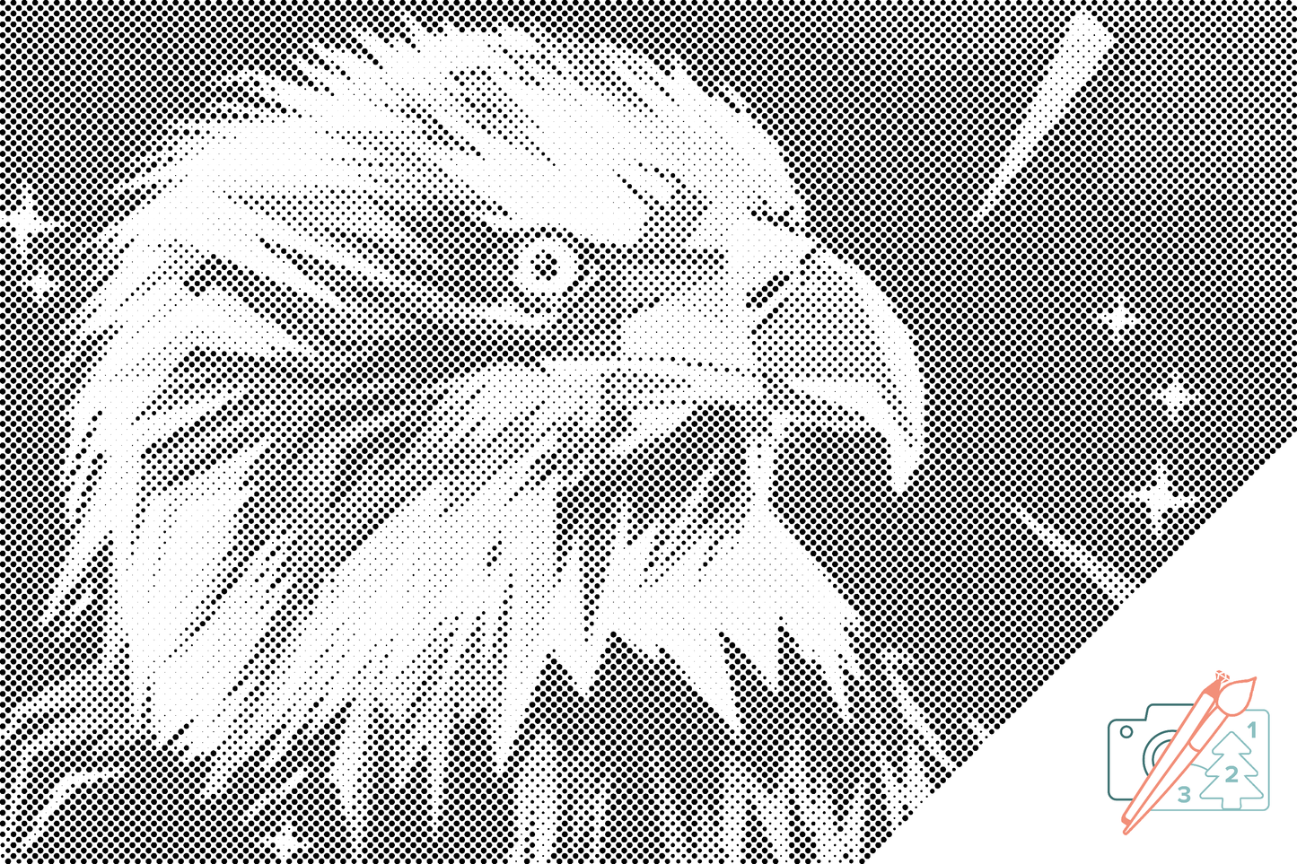 Dotting - Vector Eagle