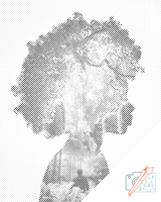 Dotting - Pige, skov, bregner, mand,