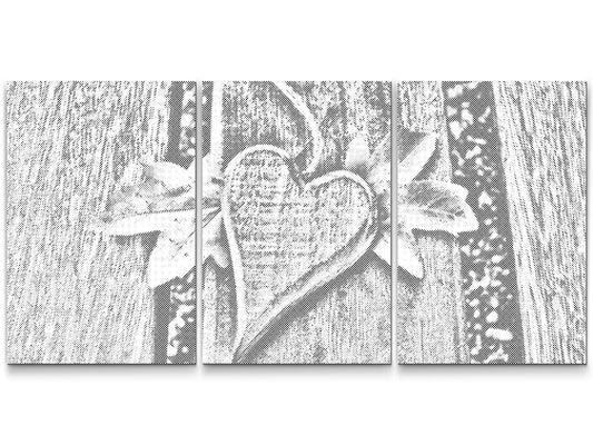 Dotting - Et blad i form af et hjerte (sæt af 3)