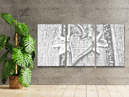 Dotting - Et blad i form af et hjerte (sæt af 3)