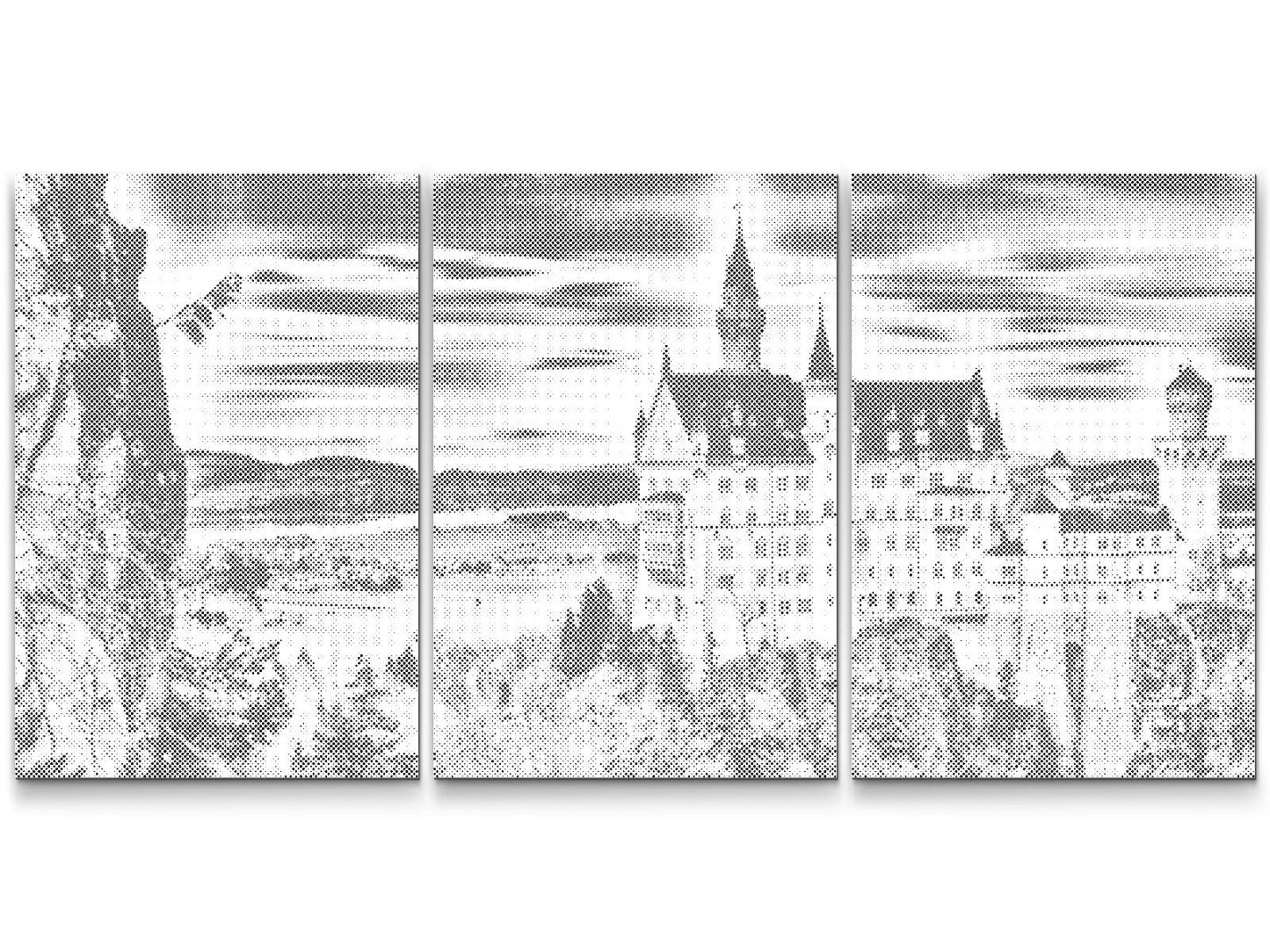 Dotting - Neuschwanstein Slot i Bayern (sæt af 3)