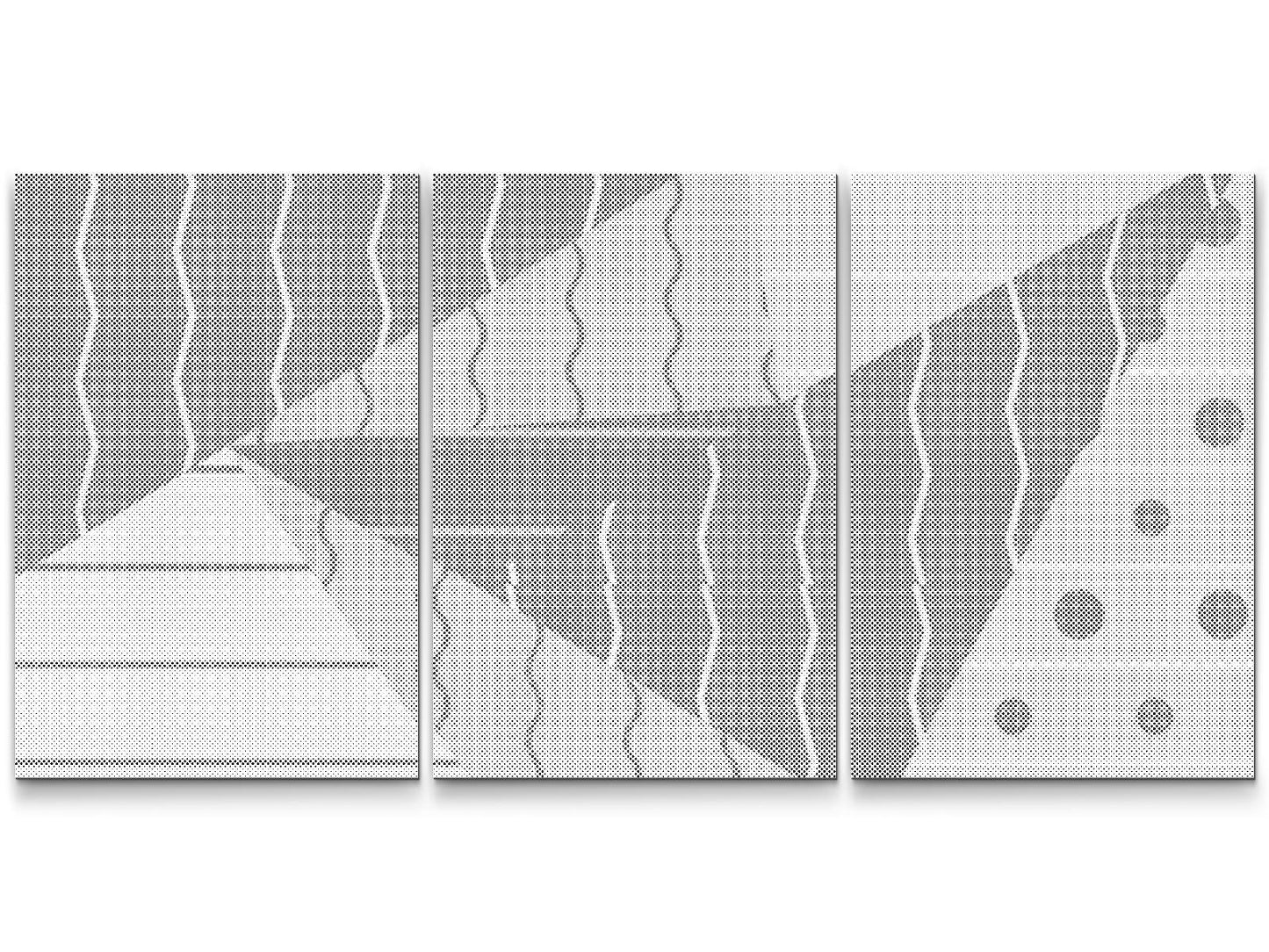 Dotting - Colored Texture 6 (sæt med 3 dele)