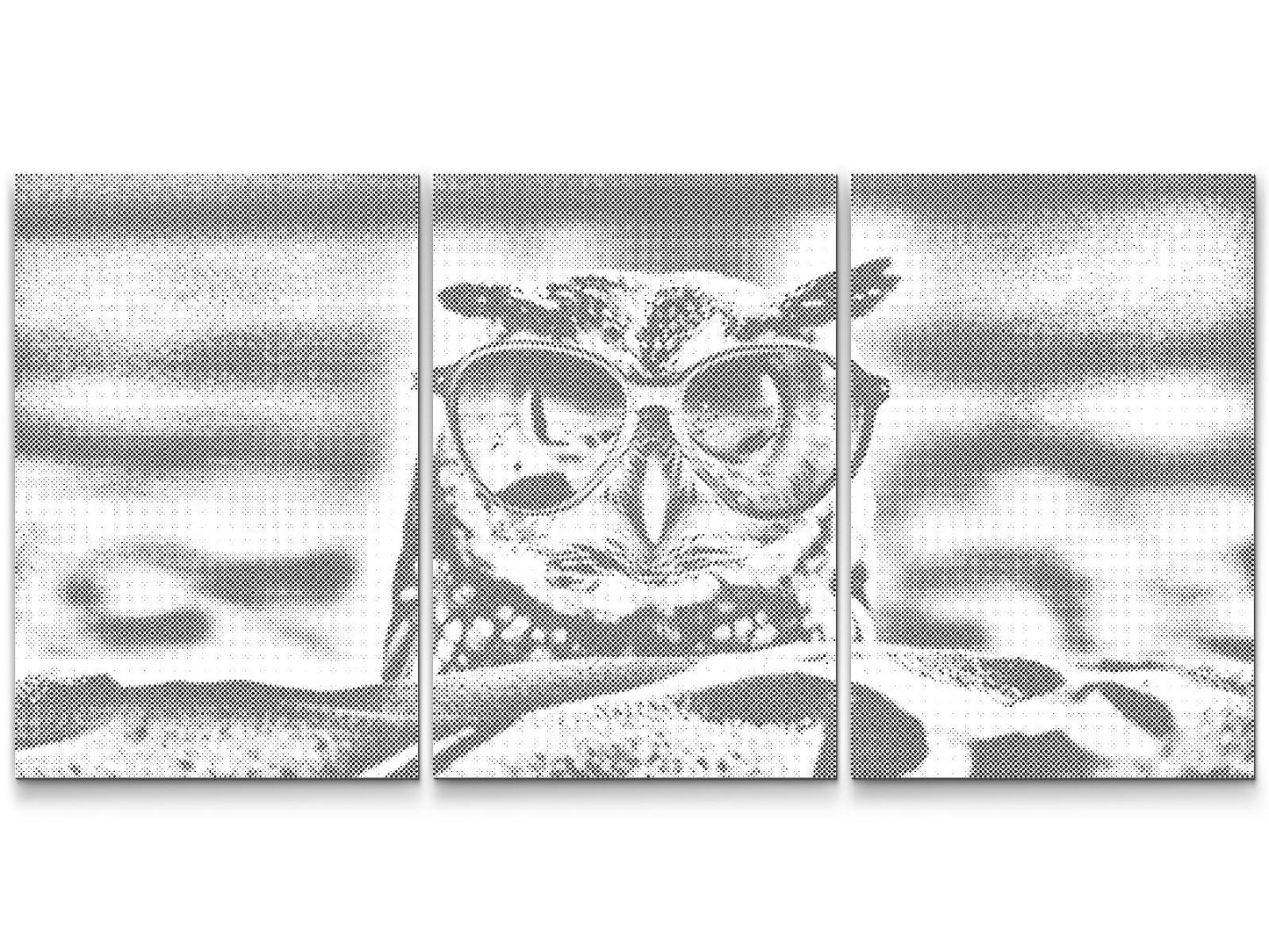 Dotting - Ugle på stranden (sæt af 3)