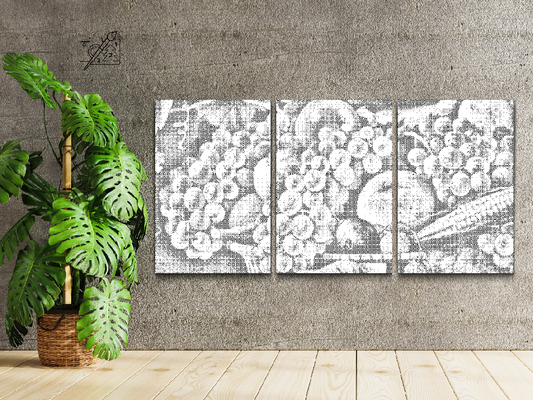 Dotting - Kurvfuld af frugt (sæt af 3)