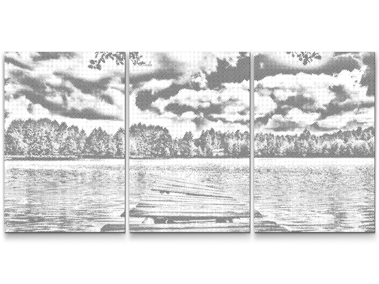 Dotting - Mole med udsigt over naturen (sæt af 3)