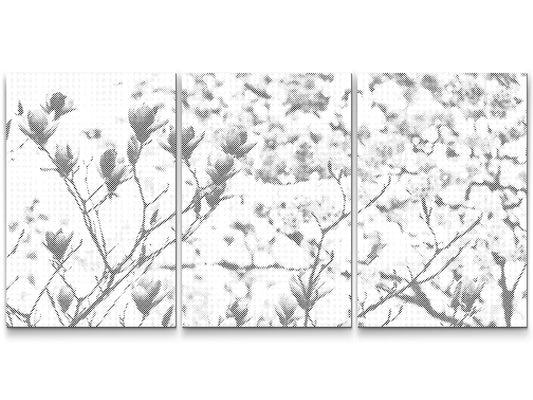 Dotting - Blomstrende Magnolia (Set af 3)