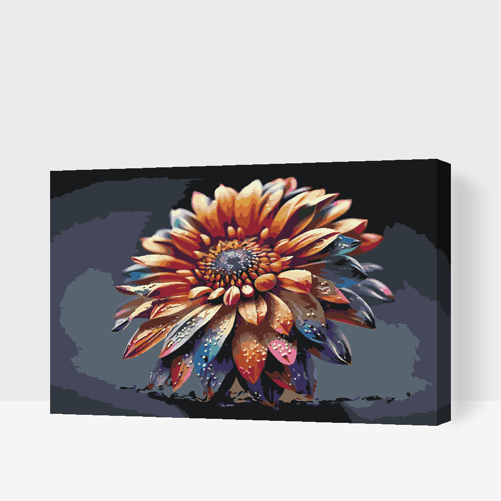 Paint by number - Regnbueblomst