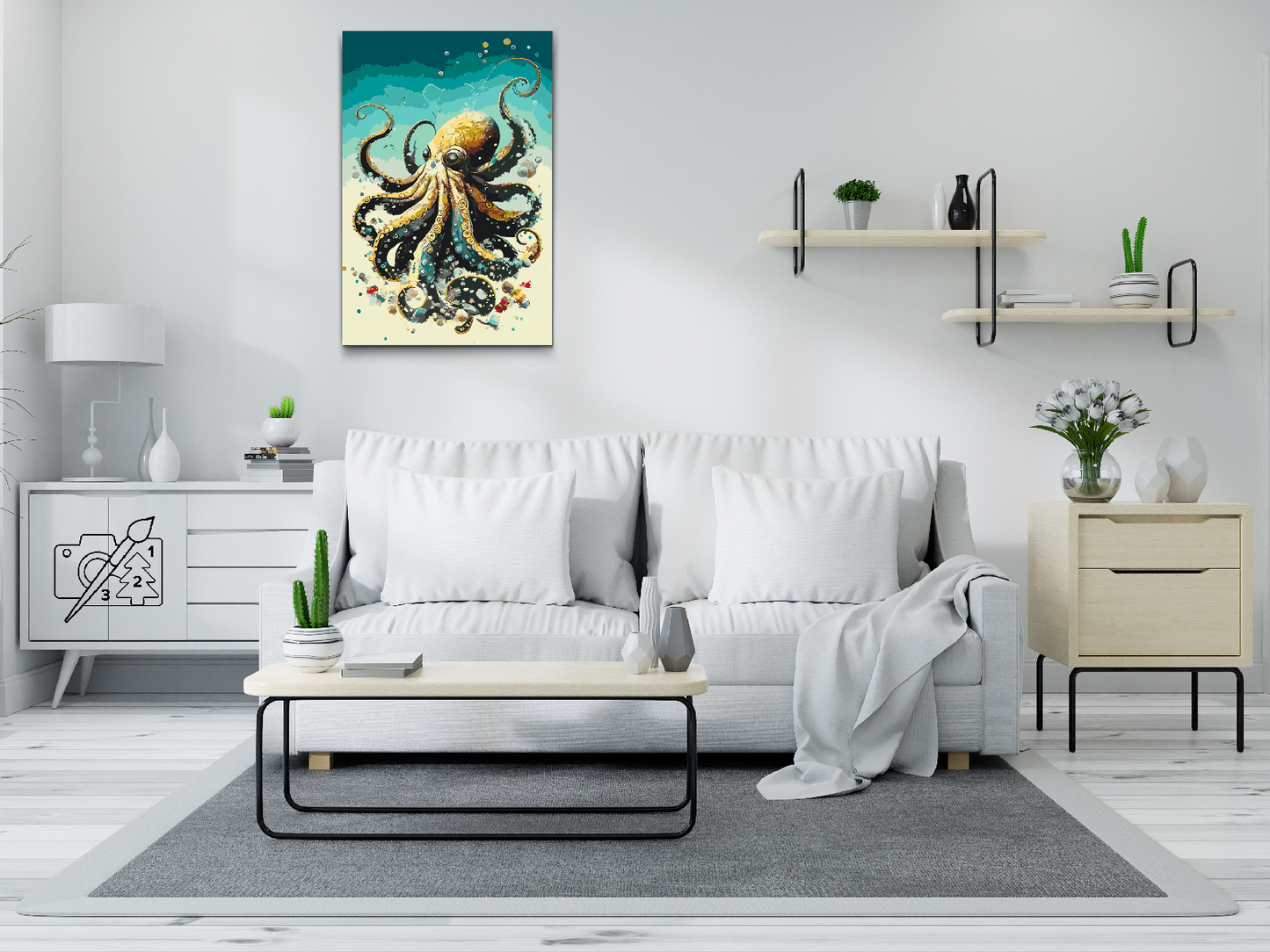 Paint by number - Octopus 2