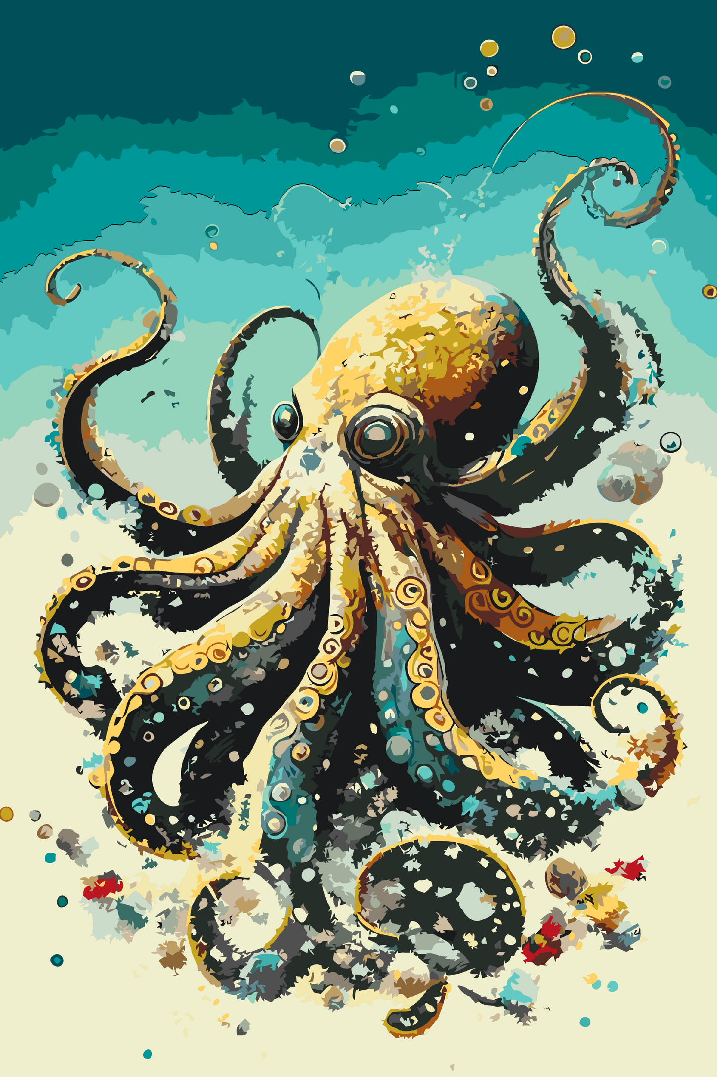 Paint by number - Octopus 2
