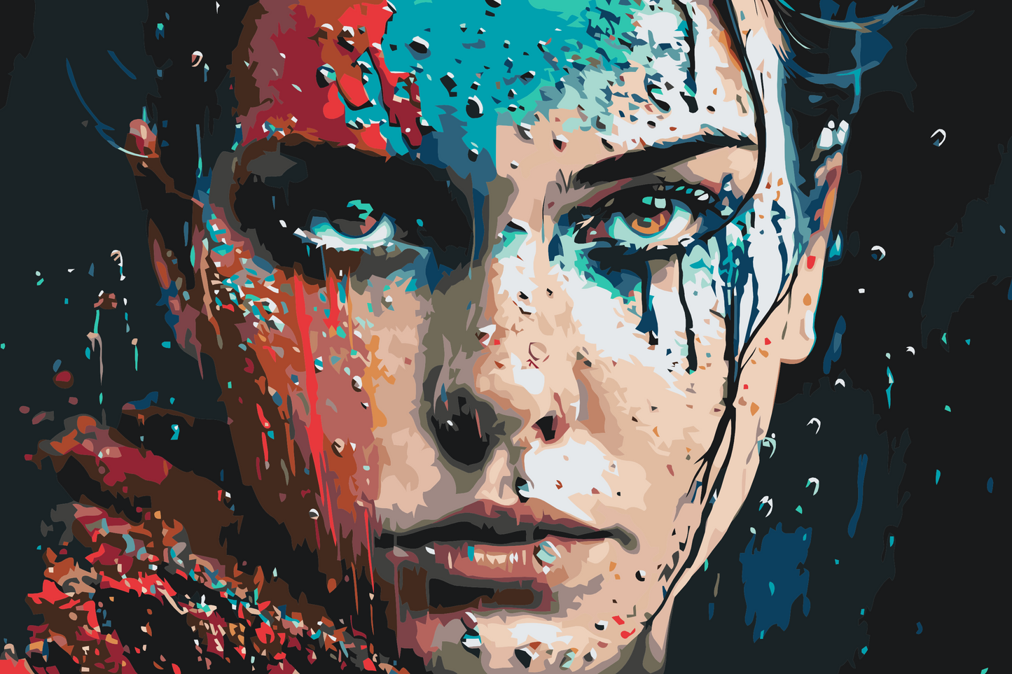 Paint by number - Malet kvinde