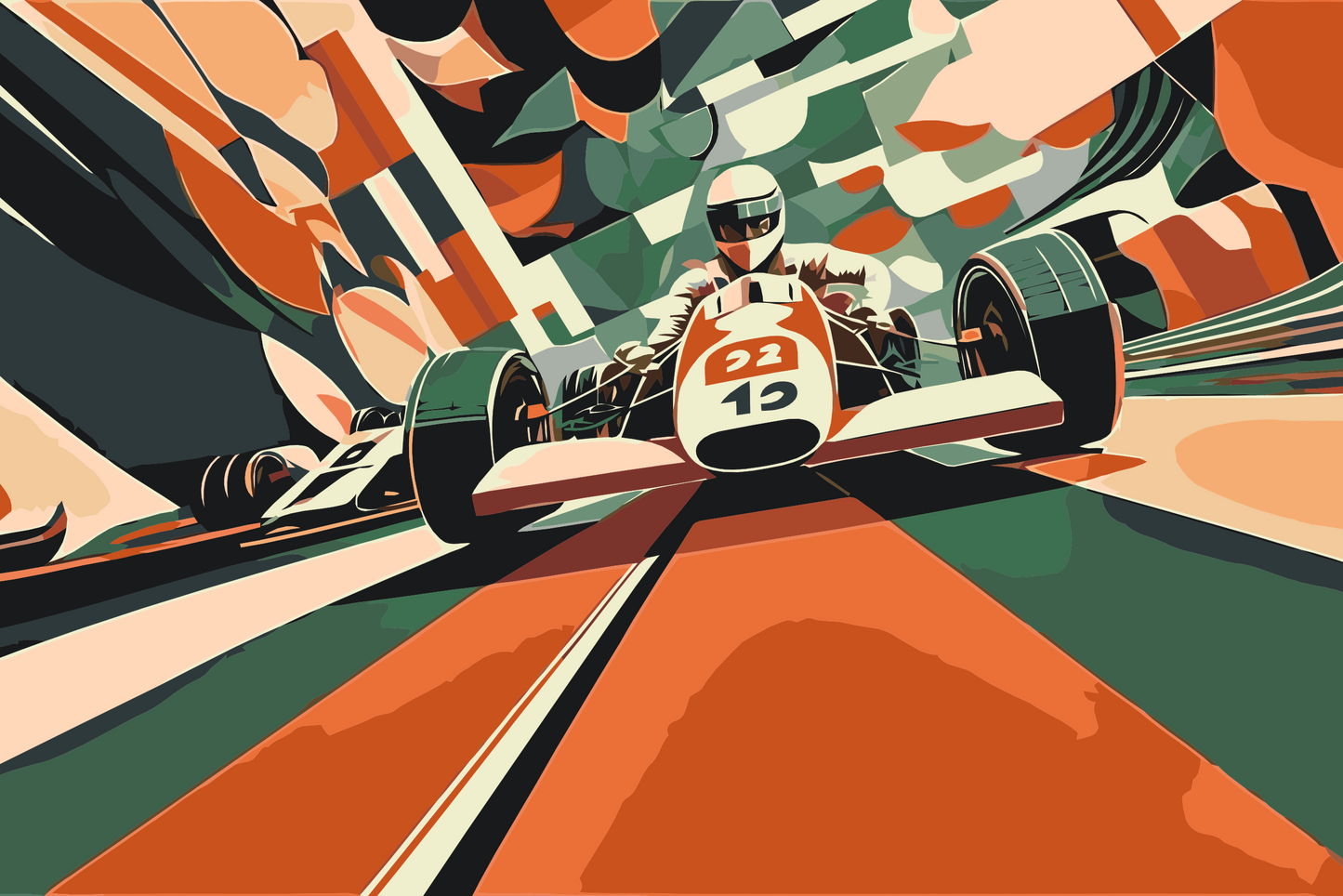 Paint by number - Formel 1-løbet