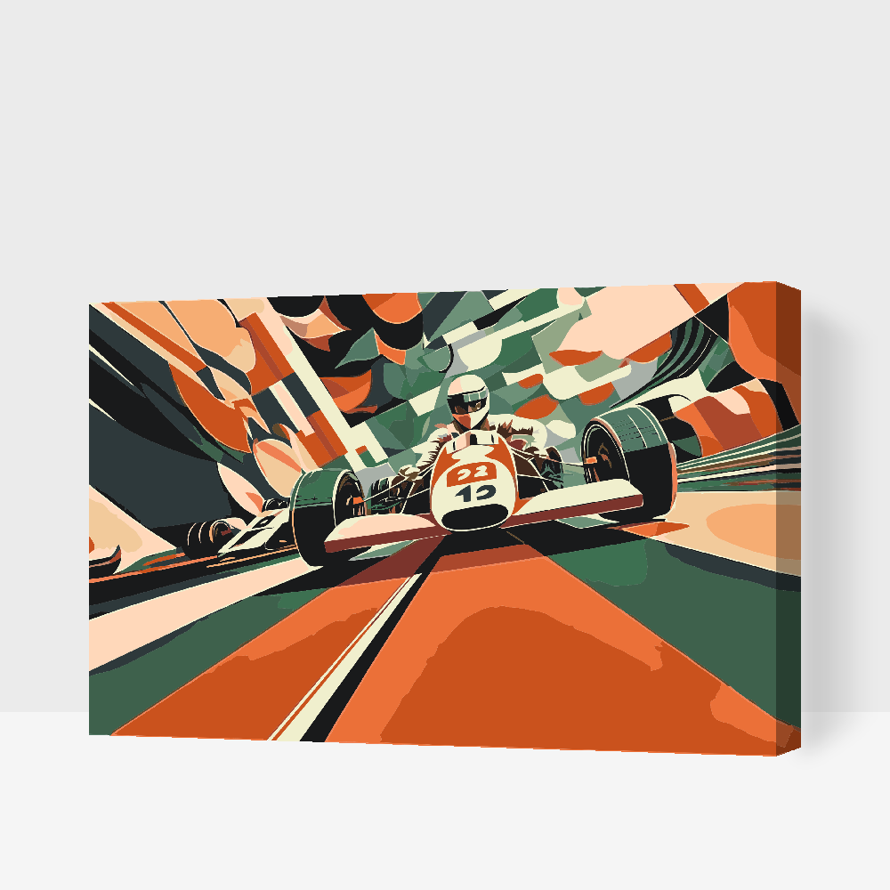 Paint by number - Formel 1-løbet
