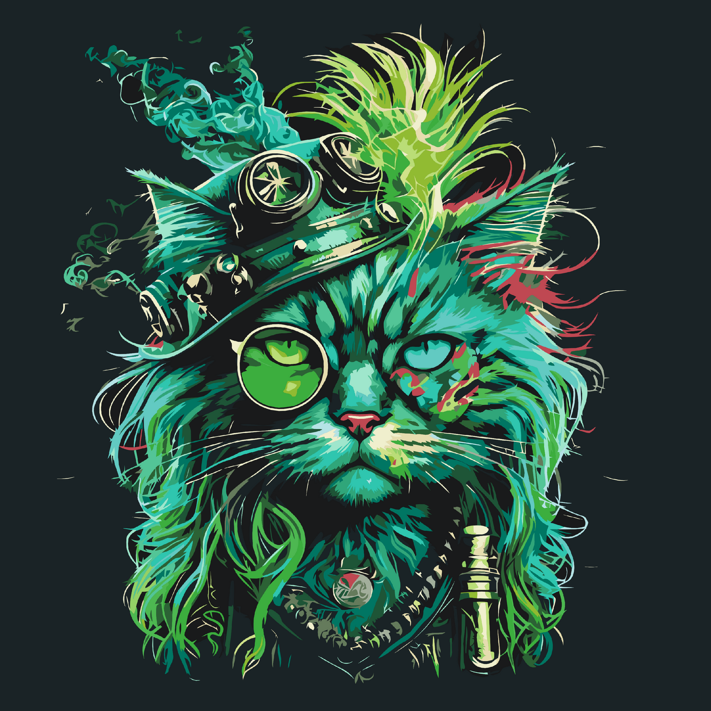 Paint by number - Punk Cat