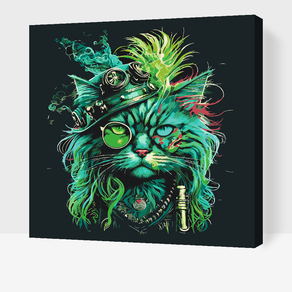 Paint by number - Punk Cat