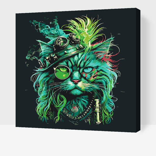 Paint by number - Punk Cat