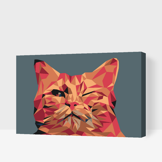 Paint by number - Vector Cat