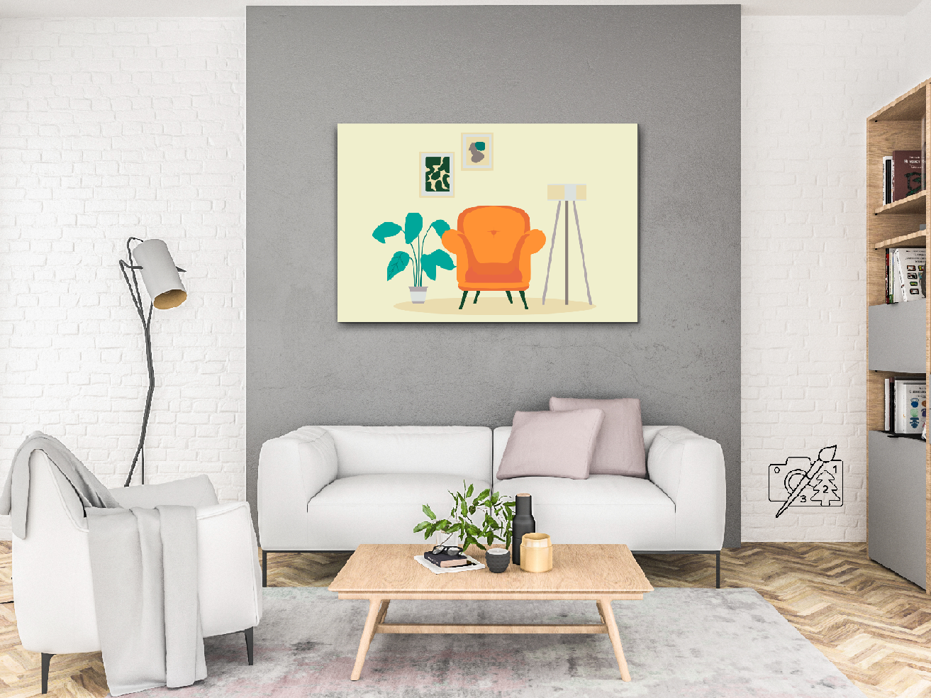Paint by number - Et minimalistisk rum