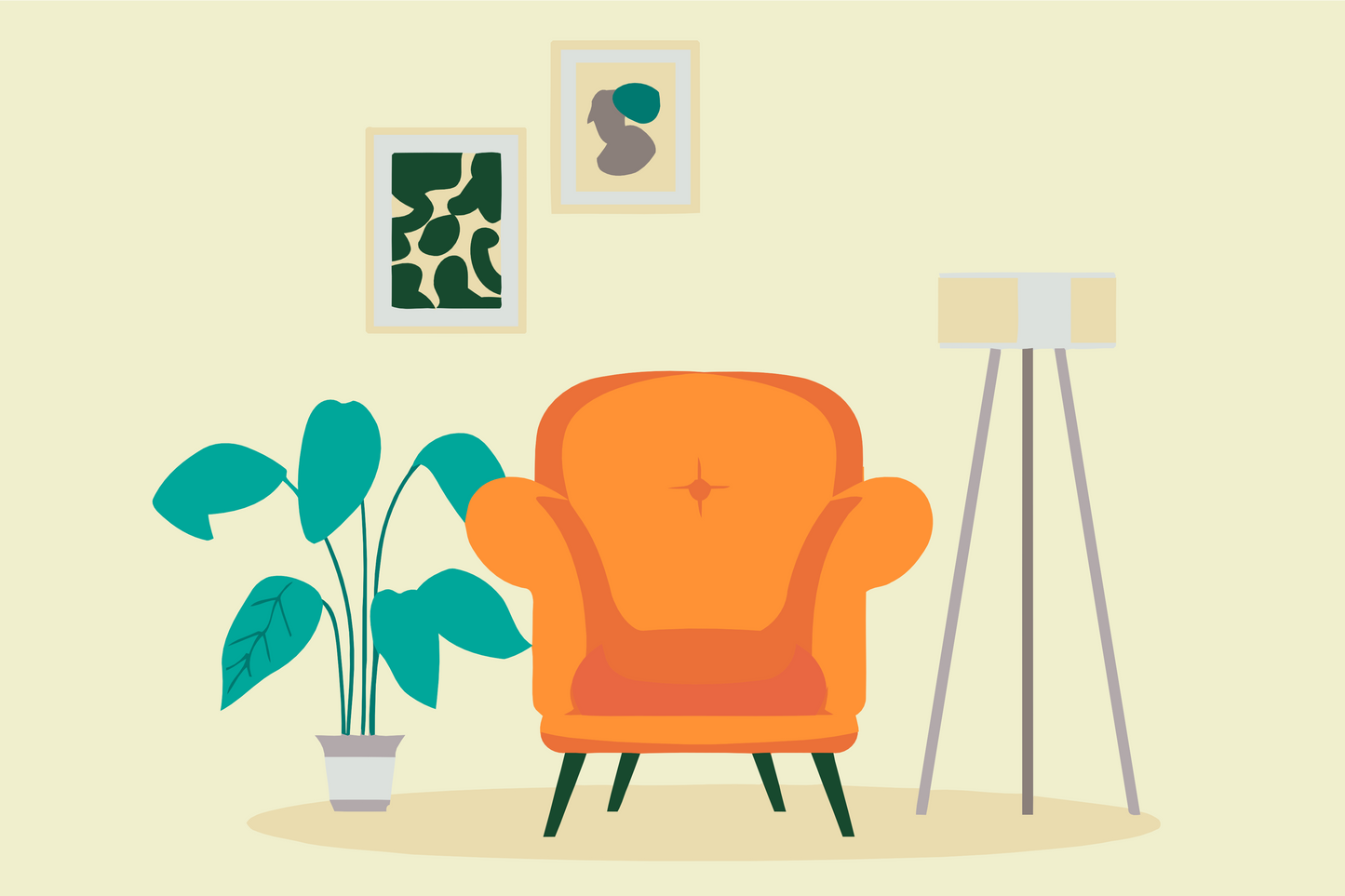 Paint by number - Et minimalistisk rum