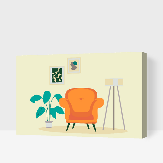 Paint by number - Et minimalistisk rum