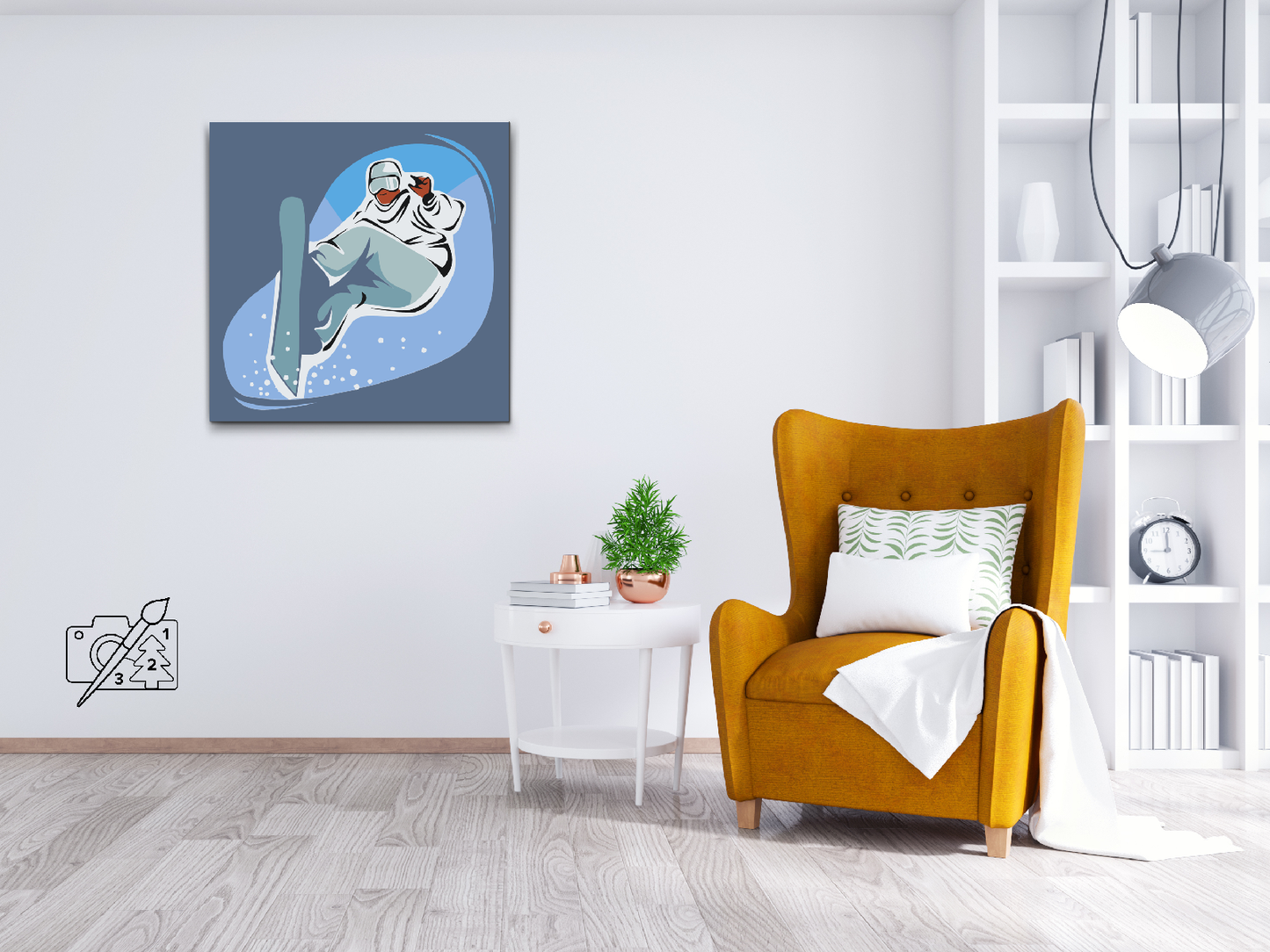 Paint by number - Snowboarder